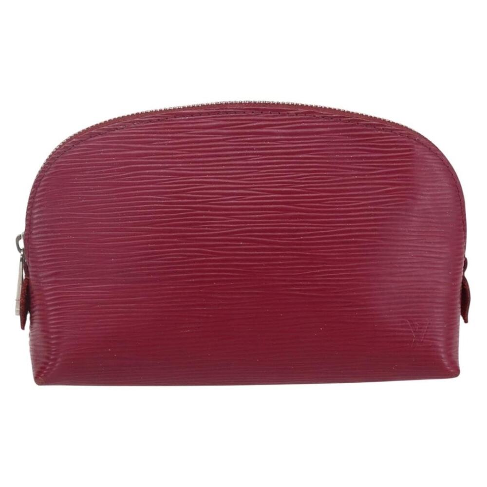 Louis Vuitton Epi Pochette Cosmetic PM Pouch Wine Red Grenard